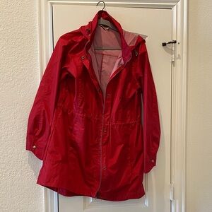 Woolrich Women's Vibrant Red Trench Coat